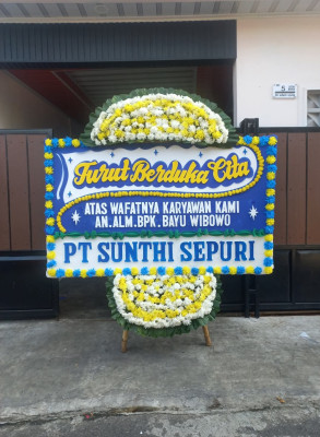Papan Bunga Duka di Kosambi
